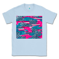 Dusty Blue usa flag Classic Tee - AdoDesignShop