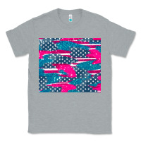 Heather Grey usa flag Classic Tee - AdoDesignShop