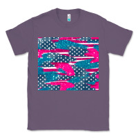Lavender usa flag Classic Tee - AdoDesignShop