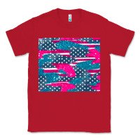 Red usa flag Classic Tee - AdoDesignShop