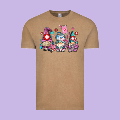 Nurse Gnomes Vintage Tee Designed By Adodesignshop