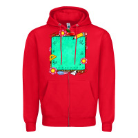 Red school add your own text Zipper Hoodie - NancyCooperArtShop