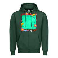 Sports Green school add your own text Zipper Hoodie - NancyCooperArtShop