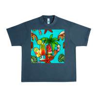 Midnight Navy summer drinks and ice cream Urban Heavy Tee - BundleAndBundleShop