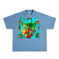 Pebble Blue summer drinks and ice cream Urban Heavy Tee - BundleAndBundleShop