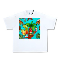 White summer drinks and ice cream Urban Heavy Tee - BundleAndBundleShop
