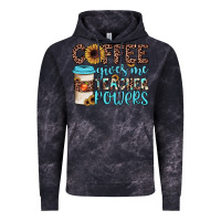 Cloud Black coffee gives me teacher powers Vintage Hoodie - JahusDesignShop