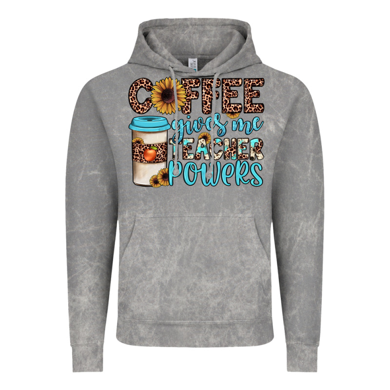 Coffee Gives Me Teacher Powers Vintage Hoodie by JahusDesignShop | Teevron