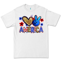 White peace love america Premium Tee - Zillion Design Studio
