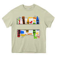 Mossy custom teacher name crayon Heavy Core Tee - texasbilliewilder