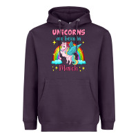 Plum unicorns are born in march Heavyweight Hoodie - Jasminsmagicworld