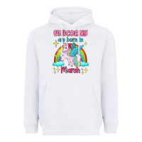 White unicorns are born in march Heavyweight Hoodie - Jasminsmagicworld
