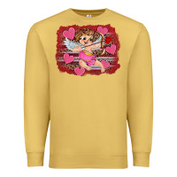 Antique Gold valentine's day cupid heart Premium Sweatshirt - RanaPortraitStore