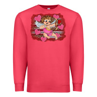 Cardinal valentine's day cupid heart Premium Sweatshirt - RanaPortraitStore