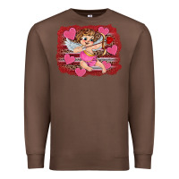 Chestnut valentine's day cupid heart Premium Sweatshirt - RanaPortraitStore