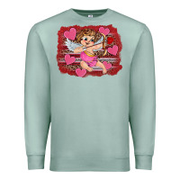 Seafoam valentine's day cupid heart Premium Sweatshirt - RanaPortraitStore