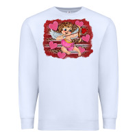 White valentine's day cupid heart Premium Sweatshirt - RanaPortraitStore
