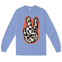 Colony Blue Dalmatians Skin Peace Sign Long Sleeve Tee - Jasminsmagicworld