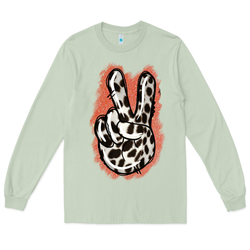 Dalmatians Skin Peace Sign Long Sleeve Tee by Jasminsmagicworld | Teevron