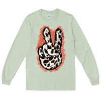 Matcha Dalmatians Skin Peace Sign Long Sleeve Tee - Jasminsmagicworld