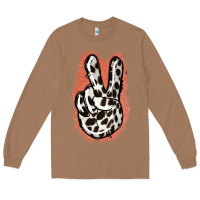 Toasted Coconut Dalmatians Skin Peace Sign Long Sleeve Tee - Jasminsmagicworld