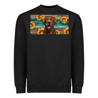 Western Chocolate Labrador License Plate Heavyweight Sweatshirt | Teevron