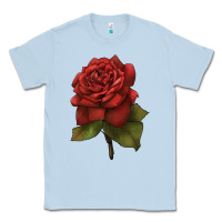 Dusty Blue Oklahoma Rose Illustrations Classic Tee - LillyAllenDesigns