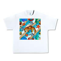 White sea animals Urban Heavy Tee - BundleAndBundleShop