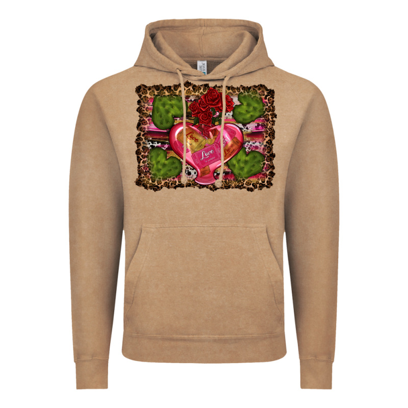 Western Background Valentine's Day Vintage Hoodie by RanaPortraitStore | Teevron