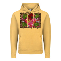 Vintage Mustard Western Background Valentine's Day Vintage Hoodie - RanaPortraitStore