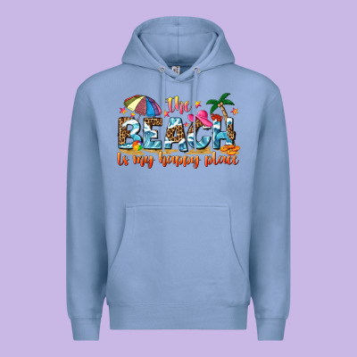 The Beach Is My Happy Place Premium Hoodie Designed By Nancycooperartshop