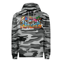 Slate Camo the beach is my happy place Premium Hoodie - NancyCooperArtShop