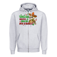 Heather Grey baby its cold outside skeleton Zipper Hoodie - MaliasSmallBusiness