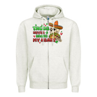Oatmeal Heather baby its cold outside skeleton Zipper Hoodie - MaliasSmallBusiness