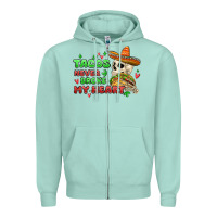 Seafoam baby its cold outside skeleton Zipper Hoodie - MaliasSmallBusiness