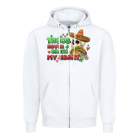 White baby its cold outside skeleton Zipper Hoodie - MaliasSmallBusiness