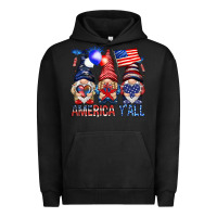 Pigment Black America y'all with gnomies Urban Hoodie - HowdyJamesFarm