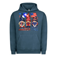 Pigment Midnight Navy America y'all with gnomies Urban Hoodie - HowdyJamesFarm