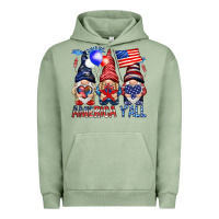 Pigment Oil Green America y'all with gnomies Urban Hoodie - HowdyJamesFarm