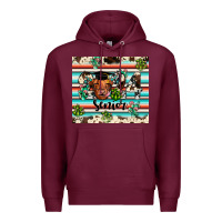Burgundy 2024 senior cow Premium Hoodie - JahusDesignShop