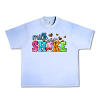 Grape Ice milk shake with chocolate heart Urban Heavy Tee - AdoDesignShop