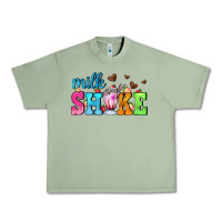 Oil Green milk shake with chocolate heart Urban Heavy Tee - AdoDesignShop