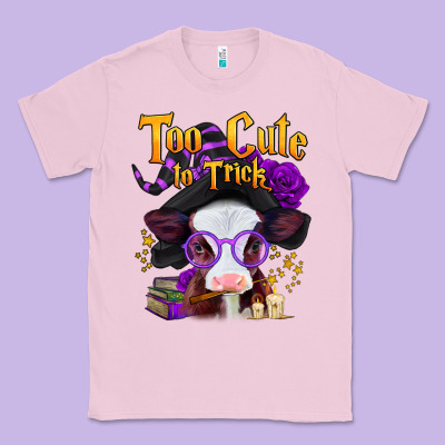 Too Cute To Trick Halloween Baby Calf Classic Tee Designed By Jasminsmagicworld