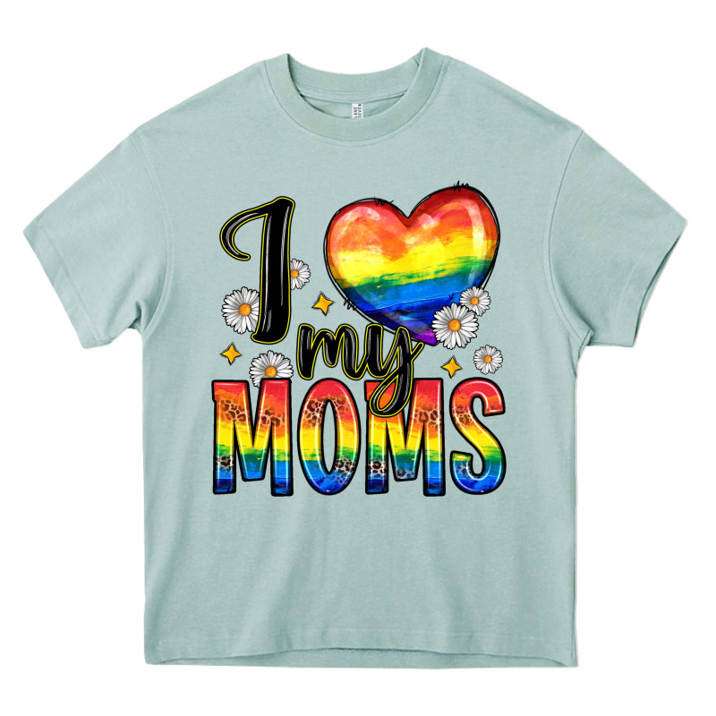 I Love My Moms Heavy Core Tee by Zillion Design Studio | Teevron
