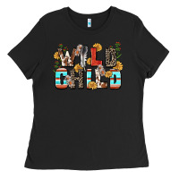 Black wild child Ladies Tee - Zillion Design Studio