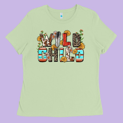 Wild Child Ladies Tee Designed By Zillion Design Studio