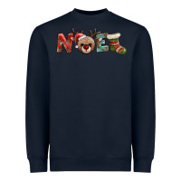 Navy noel with sock and reindeer Heavyweight Sweatshirt - AdoDesignShop