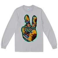 Moon Dust Aztec Sunflower Peace Sign Long Sleeve Tee - Jasminsmagicworld