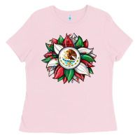 Bubblegum Pink Christmas sunflower Mexican flag Ladies Tee - JahusDesignShop
