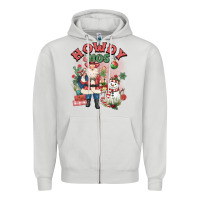 Dove Grey howdy hos Zipper Hoodie - MaliasSmallBusiness